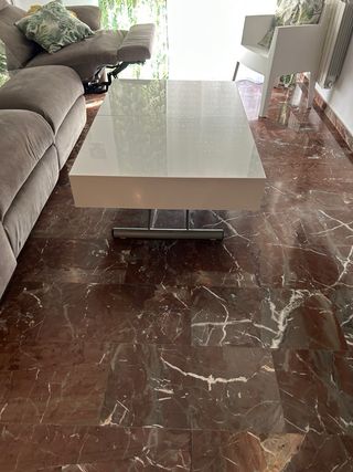 Mesa extensible blanca - regulable altura