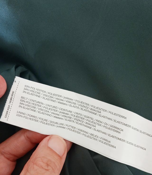 Vestido verde MNG talla M