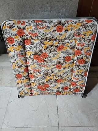 Tumbona plegable vintage floral