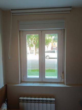6 Ventanas aluminio blanco ,puente térmico  abatib