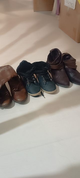 Calzado talla 37 - marrón y negro