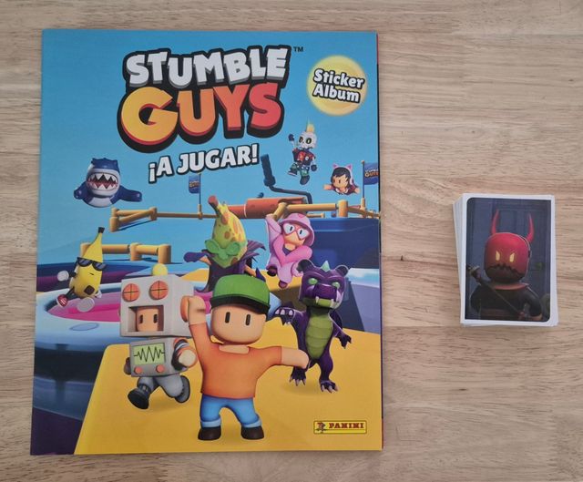 Álbum Stumble Guys ¡A jugar! + 62 cromos
