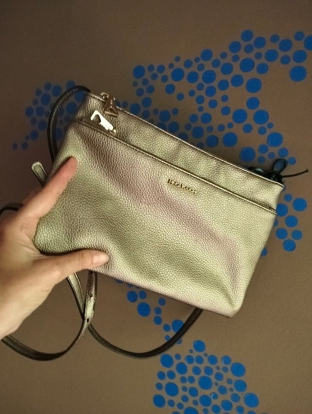 Bolso bandolera Mango dorado