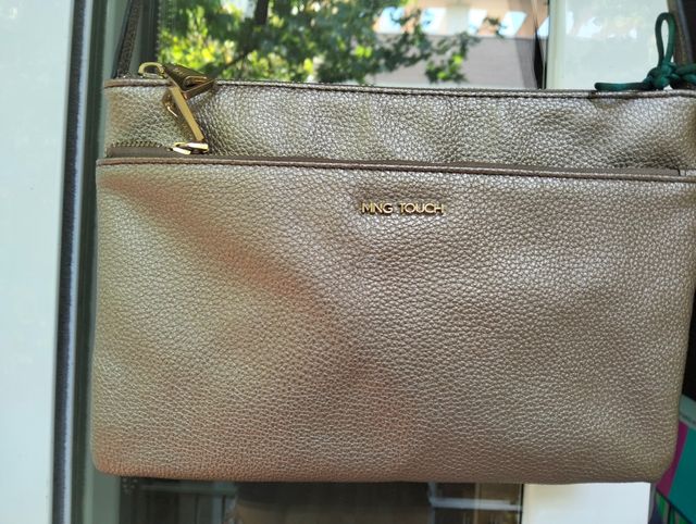 Bolso bandolera Mango dorado