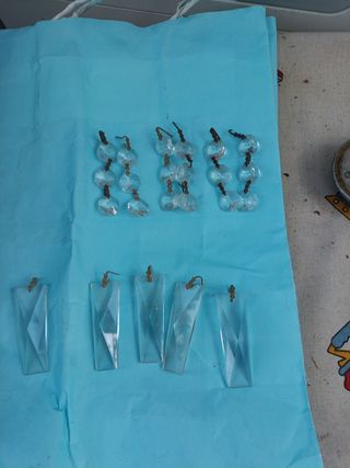 Piezas cristal lampara araña