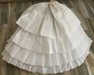 Cancan fallera blanco