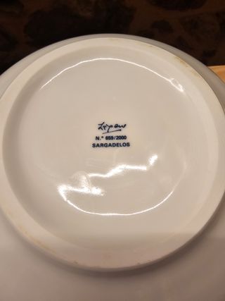 Sopera Sargadelos Laxeiro azul y blanca