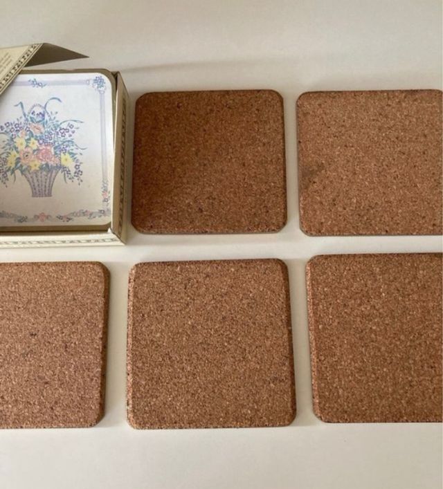 6 sottobicchieri inglesi nuovi vintage