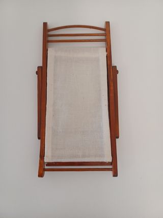 Hamaca plegable de madera - 13x15x18cm