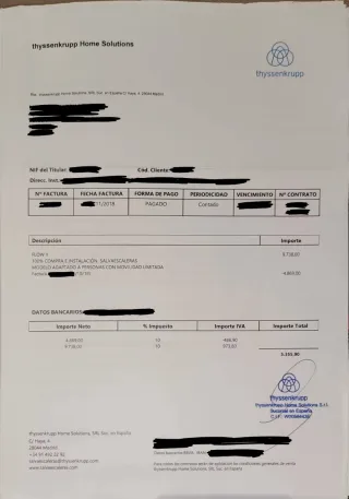 Silla salvaescaleras Thyssenkrupp