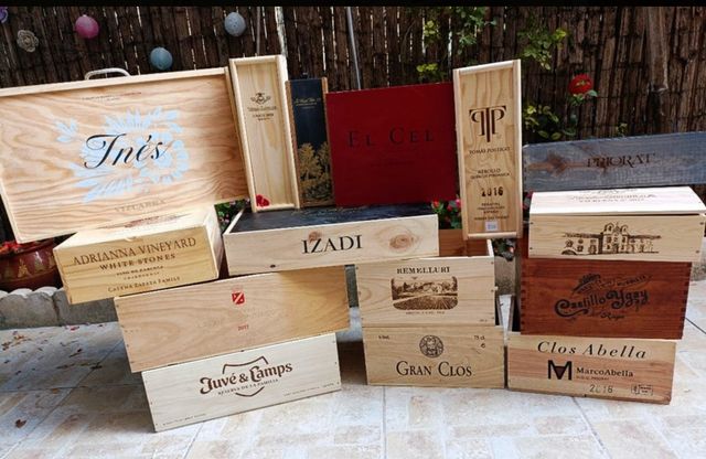 Pannelli scatole vino decorazione cantine ristorante