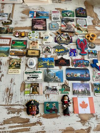 76 Imanes nevera: viaje colección