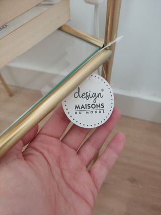 2 tavolini dorati Maison du Monde