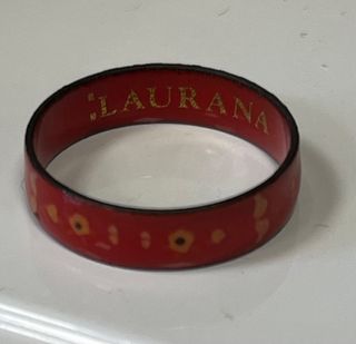 Anillo Esmalte Rojo - Italiano