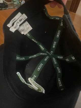 Gorra Lacoste negra - Talla única
