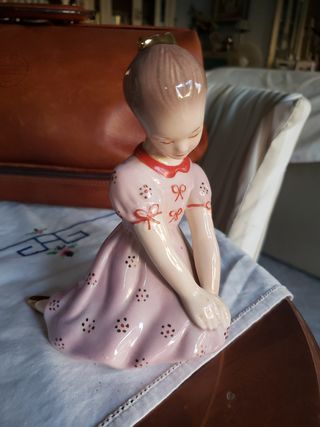 Figura Niña Porcelana Vintage