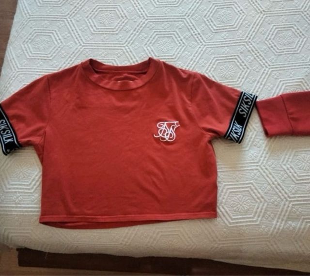 Conjunto Siksilk rojo talla L
