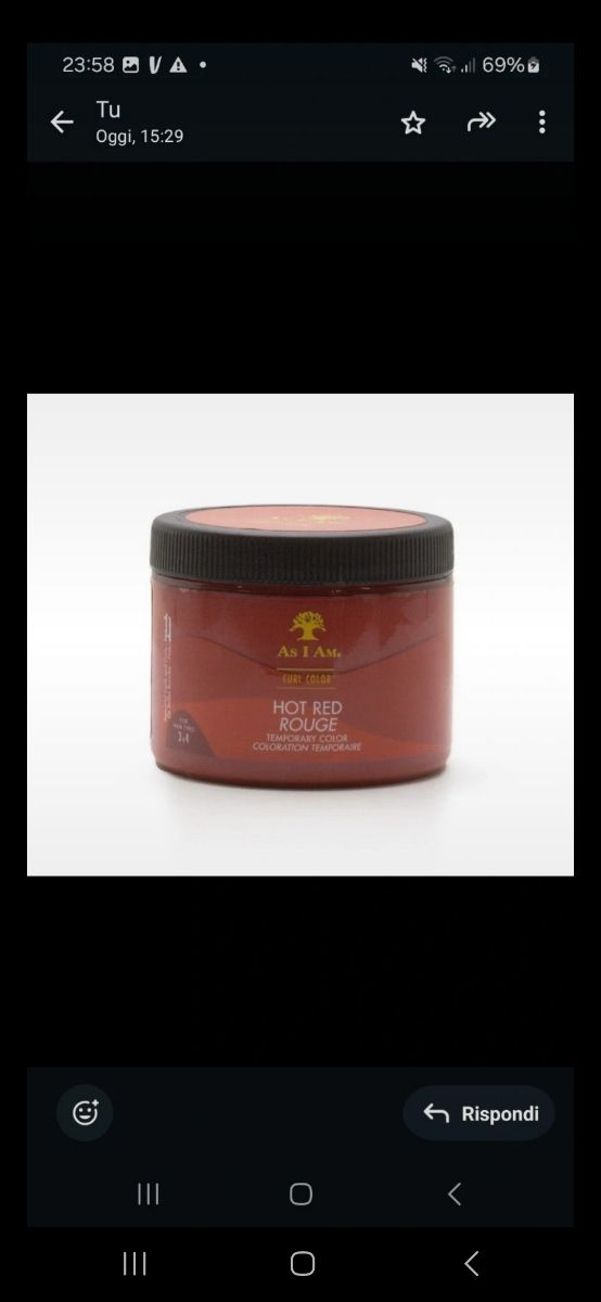 As I Am Curl Color - Hot Red