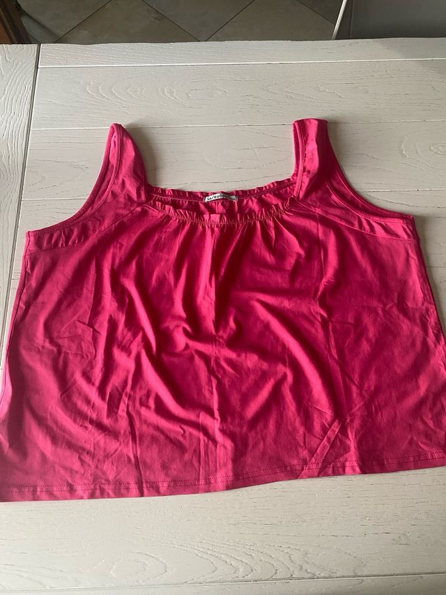 Top estivo GUODIL rosa XXXL