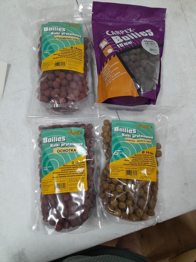 Boilies pesca 15mm - 4 sabores
