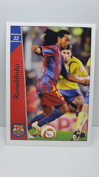 ⚽️ CROMO DE FUTBOL RONALDINHO LAS FICHAS D LA LIGA