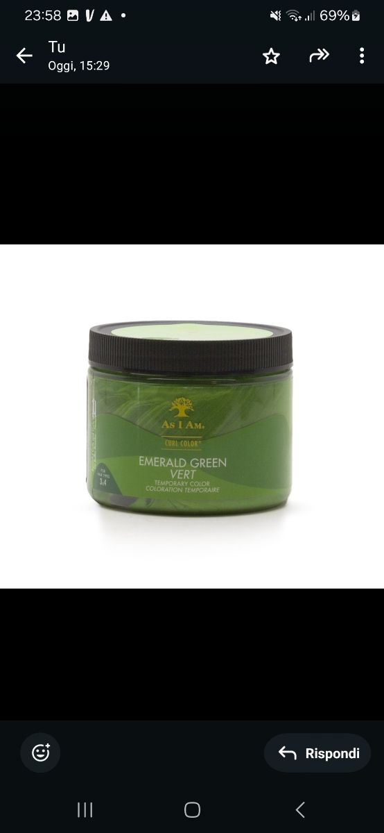 As I Am Gel capelli verdi