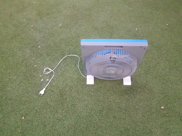 Ventilador mesa - Azul y Gris