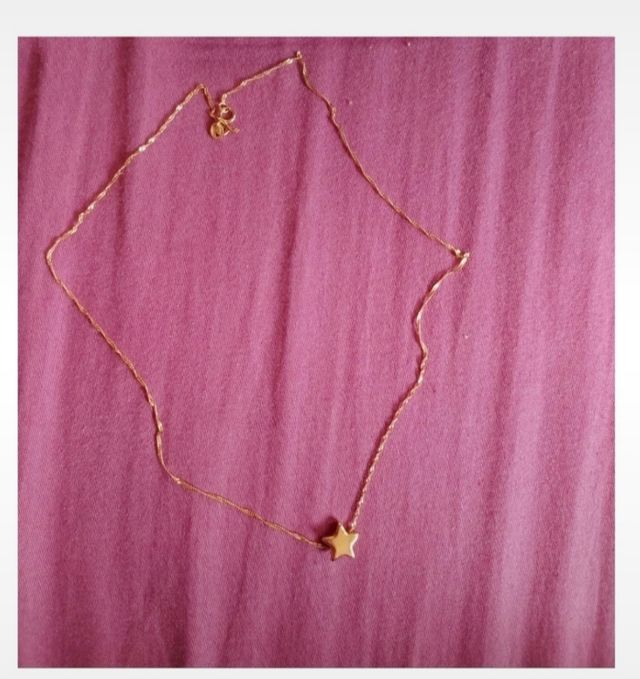 Collana stella oro