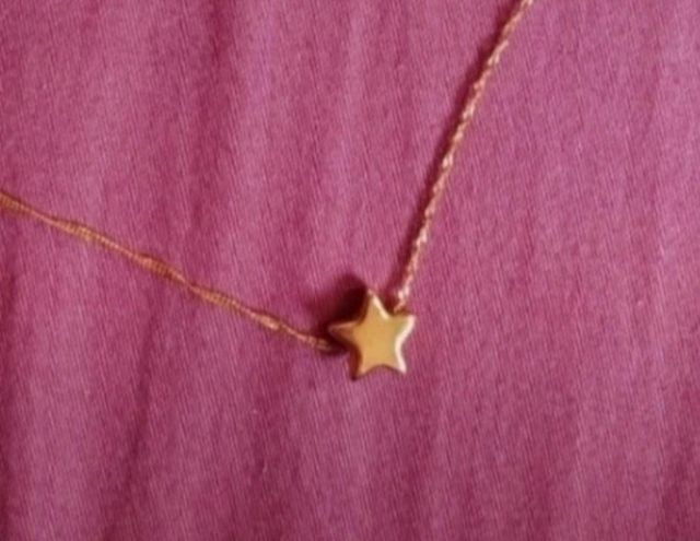 Collana stella oro