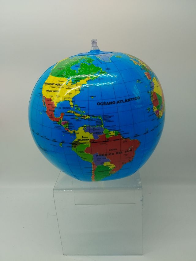 Globo terráqueo inflable