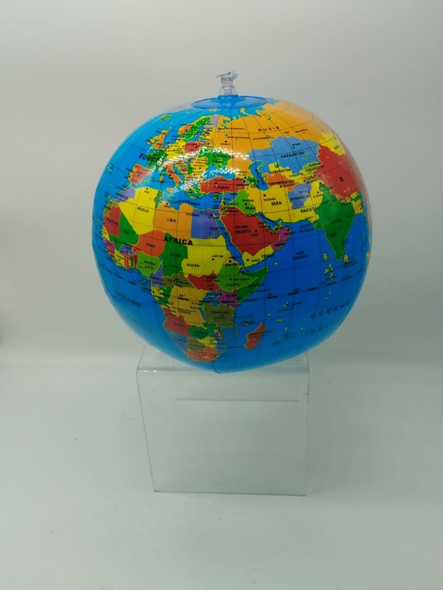 Globo terráqueo inflable