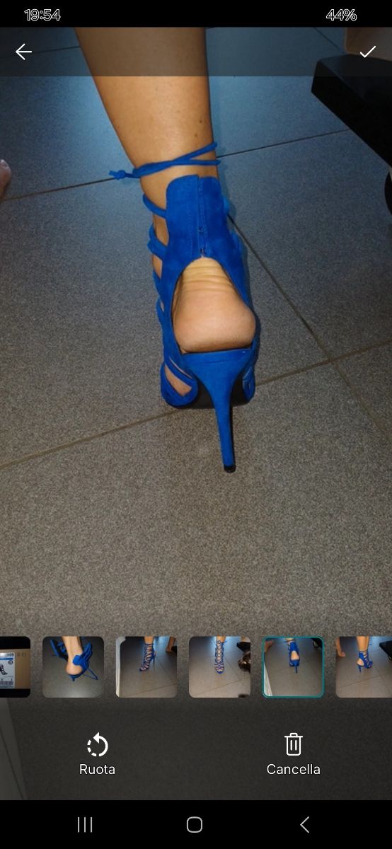 Sandali Zara blu, come nuovi n.38