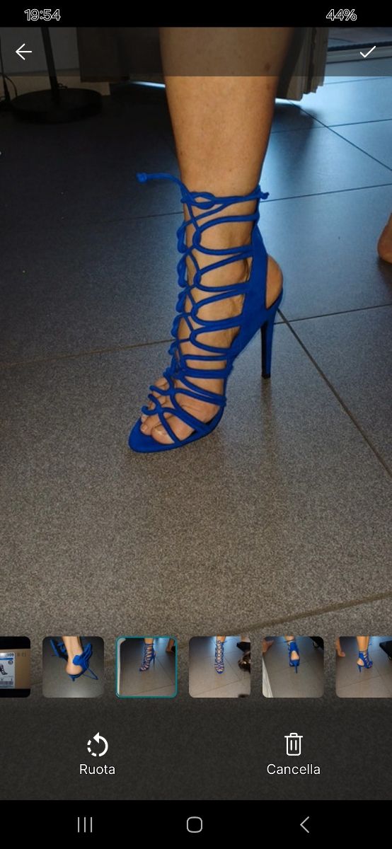 Sandali Zara blu, come nuovi n.38