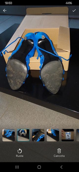 Sandali Zara blu, come nuovi n.38