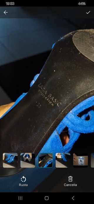 Sandali Zara blu, come nuovi n.38