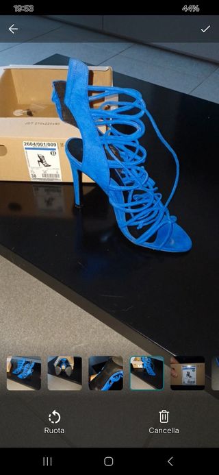 Sandali Zara blu, come nuovi n.38