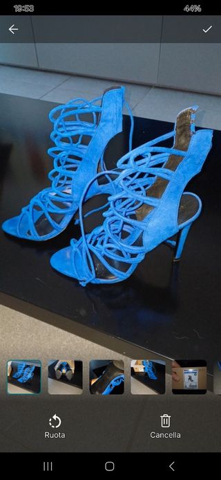 Sandali Zara blu, come nuovi n.38