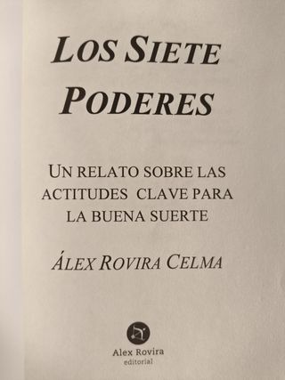 LIBRO: LOS SIETE PODERES (Alex Rovira)