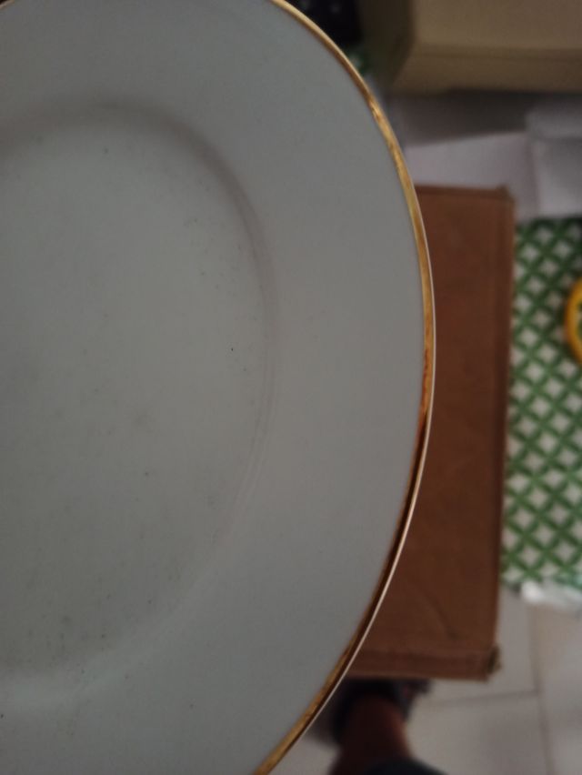 6 Piatti Frutta Bavaria Oro