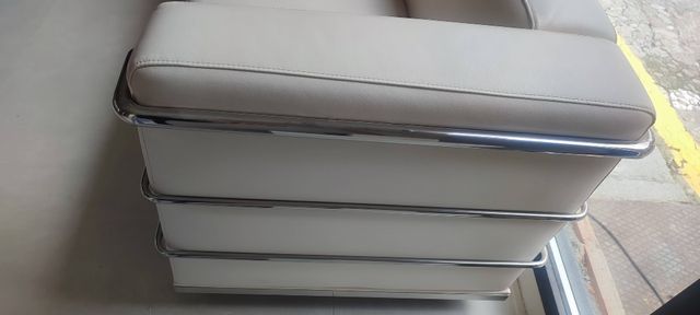 Divano bianco 2 posti - Pelle sintetica