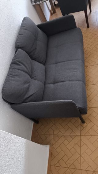 Sofá 2 plazas gris - Como nuevo