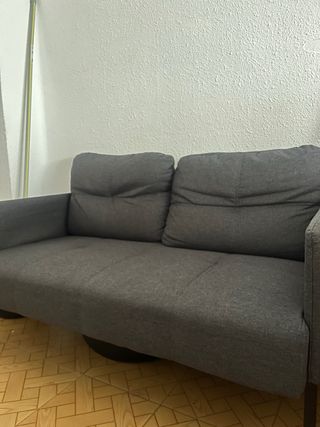Sofá 2 plazas gris - Como nuevo