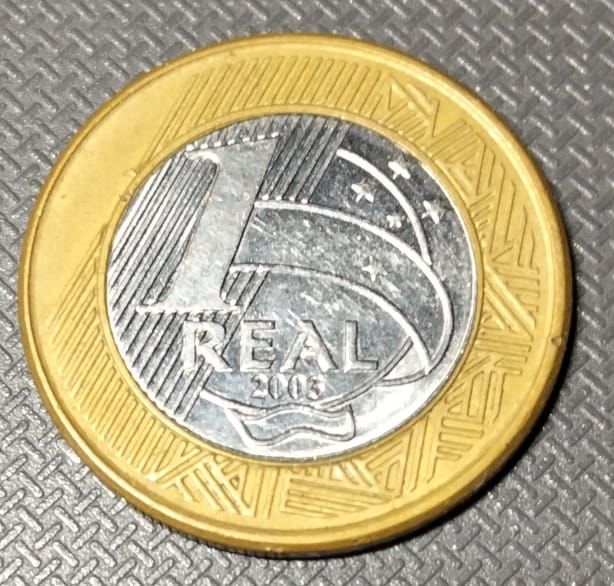 Moneta 1 Real Brasile 2003