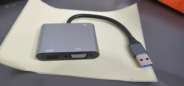 Adaptador USB 3.0 a HDMI+VGA (HDTV)