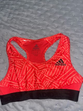 Sujetador Adidas niña Techfit rojo
