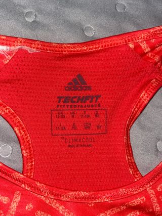 Sujetador Adidas niña Techfit rojo
