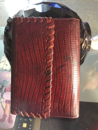 Portafoglio pelle marrone vintage
