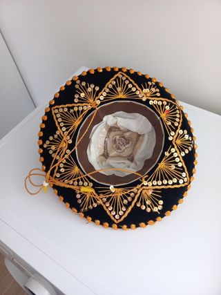 Sombrero Mexicano Niño - Negro y Dorado