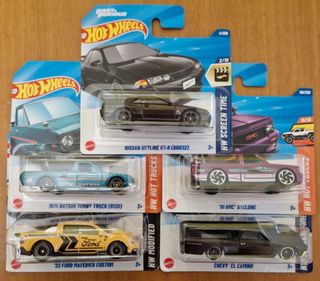 HotWheels Set 5 Cars ScreenTime,HotTrucks,Modified