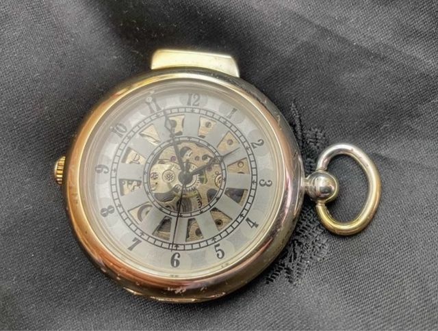 RELOJ DE BOLSILLO DE CUERDA MODELO ESQUELETO